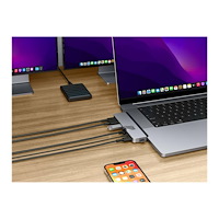 Targus HyperDrive DUO Pro - dockningsstation - USB-C x 2 - HDMI, USB4 - 1GbE