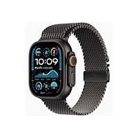 Apple Apple Watch Ultra 2 - svart titan - smart klocka med milanesisk loop - svart - 64 GB