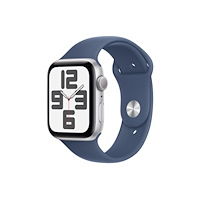 Apple Apple Watch SE (GPS) 2a generation - silveraluminium - smart klocka med sportband - denim - 32 GB