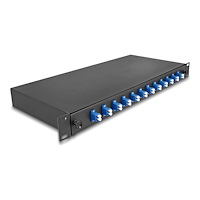 DeLOCK Delock fiberoptisk skarvlåda - 1U - 19" - OS2, complete assembled