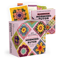 Claire Montgomerie Blommiga mormorsrutor - Bok och 50 kort: Virka, mixa och matcha (bok)