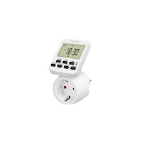 LogiLink LogiLink ET0014, Daglig timer/veckotimer, Vit, Digital, LCD,...