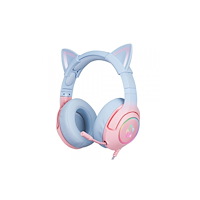 Onikuma K9 7.1 RGB Surround cat ears USB gaming headphones pink and...