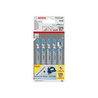 Bosch Powertools Bosch speed for Metal T 121 AF - sticksågblad - för tunn metallplåt, perforated steel sheets - 5 delar