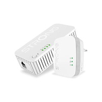 Strong Strong Powerline 1000 Duo - Mini - PowerLine adaptersats - Wi-Fi 5 - vägginsticksbar