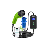 Qoltec Qoltec EV-laddningsstation - justerbar, 2-i-1, 230V, CEE 3-pin - IEC 62196 Type 2 - 7 kW
