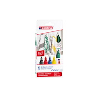 edding Edding textilpennor 5 st. Basic Colors 2-3 mm linje