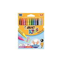 BIC BIC KiDS Plastidecor - färgkrita - sorterade lysande färger (paket om 12)
