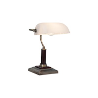 Brilliant Brilliant Bankir - skrivbordslampa - E27 - antik mässing