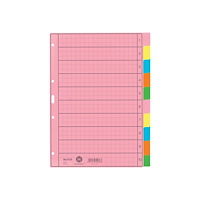 LEITZ Leitz - avdelare - 10 delar - för A4 - tabbad - flera färger