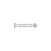TOOLCRAFT TOOLCRAFT TO-5431719 Sänksänkta skruvar M3 12 mm Kryssade Ph...