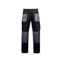 LAHTIPRO Lahti Pro arbetsbyxor i bomull svart-grön storlek M (L405065...
