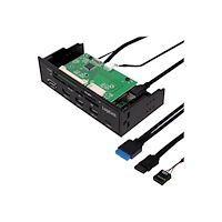 LogiLink LogiLink 5.25" Multifunction Front Panel - kortläsare - USB 3.0