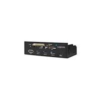 LogiLink LogiLink 5.25" Multifunction Front Panel - kortläsare - USB 3.0