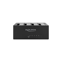 DeLOCK Delock USB Type-C Docking Station for 4 x SATA HDD / SSD - HDD dockningsstation - SATA 6Gb/s - USB-C