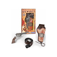 PULIO Pulio cowboyrevolver i metall med hölster och bälte 149/0 Go...