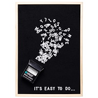 Naga Bogstaver og tal til NAGA bogstavtavle 2,5 cm hvide