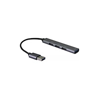 Helos Helos HUB, 4in1 USB-A 3.0 St./3x USB-A 2.0 Bu. + 1x USB-A 3....
