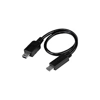 StarTech.com StarTech.com 8in USB OTG Cable - Micro USB to Mini USB - M/M - USB OTG Mobile Device Adapter Cable - 8 inch (UMUSBOTG8IN...