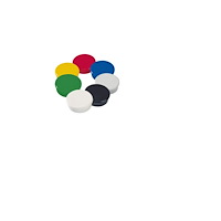 DAHLE Magnet dahle, rund, 38 mm, sorterad, förpackning med 10 styc...