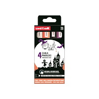 Uni-Ball Uni kritmarkörset Halloween med 4 delar PWE-5M (färgerna vit...