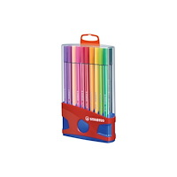 STABILO STABILO Pen 68, 20 färger, Multifärg, Rundad spets, 1 mm, Mu...