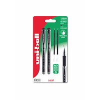 Uni-Ball Uni-ball Gel Impact 153 2stk Sorte Gel Rollerpenne +2stk ref...