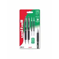 Uni-Ball Uni-ball Signo 207 fine 2stk Sorte rollerpenne+ 2stk refills...