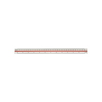 LINEX Linex 312 - trekantig skallinjal - 30 cm - polystyren