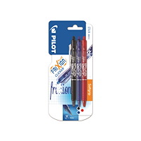 Pilot Pen Pilot Frixion Clicker 0.7 mm sort, blå og rød ass. farver i...
