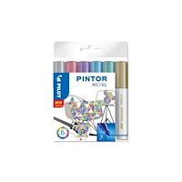Pilot Pen Marker Pilot Pintor Metal Mix Medium 1,4 mm med 6 stk. ass....