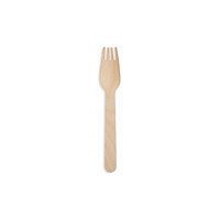 HUHTAMAKI FOODSERVICE NORDIC OY Huhtamaki Träbestick Gafflar 16 cm