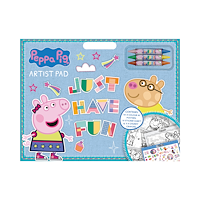 PEPPA PIG Peppa Pig Peppa Pig Artist pad with 3 crayons & sticker shee...