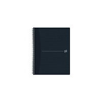 Oxford International OXFORD ORIGINS A4+ NOTESBOG MED DOBBELTSPIRAL LINJERET, SORT