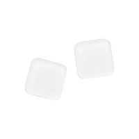 Naga Super Stærke Magneter' akryl hvid 2,5 x 2,5 cm