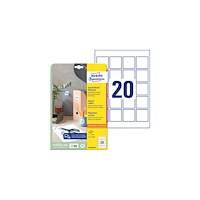 AVERY Avery 6252REV-10 45 x 45 mm, A4, vit Vit Vit 327x219x5mm (10...