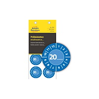 AVERY Blå inspektionsetiket Ø30 mm med årstal 20__ til selv at udf...