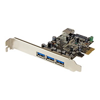 StarTech.com StarTech.com PCI Express USB 3.0-kort med 4 portar - USB-adapter - PCIe 2.0 - USB 3.0 x 4