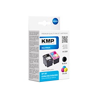 KMP KMP MULTIPACK H135V - 2-pack - svart, färg (cyan, magenta, gul) - kompatibel - bläckpatron (alternativ för: HP 301, HP C...