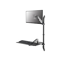 NewStar Neomounts WL90-325BL1 monteringssats - arbetsstation för sittande/stående - för LCD-skärm/tangentbord/mus - svart