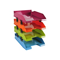 EXACOMPTA Exacompta Classic COMBO HARLEQUIN A4+ - brevfack - för 254 x 364 mm - blandade färger (paket om 4)