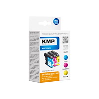 KMP KMP TRIPLE PACK B63V - 3-pack - färg (cyan, magenta, gul) - kompatibel - bläckpatron (alternativ för: Brother LC-225XLC,...