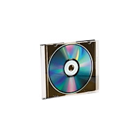 Vivanco Vivanco CD SLIM 25B - tunt genomskinligt lagringsfodral för CD/DVD