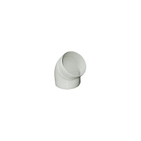FRESH Fresh plastsystem 125, grå PVC, plastbøjning Ø125 mm, 45°. P...