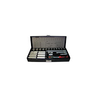 WARECO Toppnyckelsats Tecos 1/4" kort/lång topp T-0627M 27 stycken...