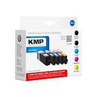KMP KMP MULTIPACK C116V - 5-pack - XXL-storlek - svart, gul, cyan, magenta - kompatibel - bläckpatron (alternativ för: Canon...