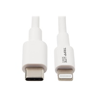 Eaton Corporation Eaton Tripp Lite Series USB-C to Lightning Sync/Charge Cable (M/M), MFi Certified, White, 3 ft. (0.9 m) - USB-kabel - 24...