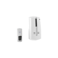 Solar Plus Trådløs dørklokke, til 230V plug in hvid, leveres med ringet...