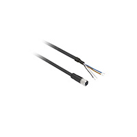 SCHNEIDER ELECTRIC Schneider Electric XZCP1141L2, 2 m, M12, Hunstik, Sort, Poly...