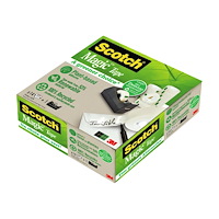 3M Scotch C38 + Scotch Magic A greener choice - dispenser med kontorstejp (14 rullar) - 19 mm x 33 m - svart dispenser